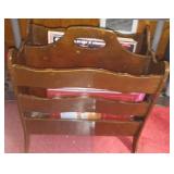 Vintage Magazine Rack and Collectibles.
