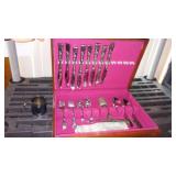 Vintage Dunbar by Englishtown Stainless Flatware (8 place Setting) with Case.