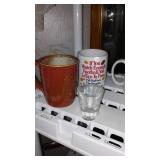 Leather Mug, (vintage renaissance), Schmidt Beer and More.