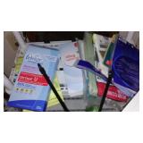 Assorted Household Items, Cabinet, Folding Stool and More.