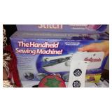 Vintage Costume Jewelry, Handheld Sewing machine and More.