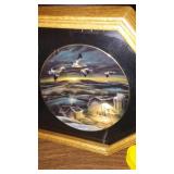 Terry Redlin Plates in Frames Glass.