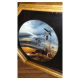 Terry Redlin Plates in Frames Glass.