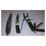 Folding Knives and Multi Tool. Wicked Winds Elk Ranch.