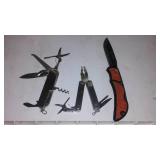 Folding Knives and Multi Tool.