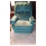 La Z Boy Swivel Recliners (2) and Accent Table.
