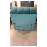 La Z Boy Swivel Recliners (2) and Accent Table.