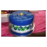 Vintage JL Clark Triple Decker Food Carrier.
