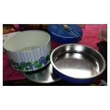Vintage JL Clark Triple Decker Food Carrier.