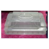 Pyrex 9x 13 with Case and Cover and Brownie Pan.