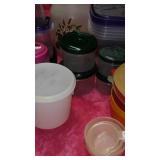 Nice Lot of Storage with Lids, Tupperware, Rubbermaid and More.