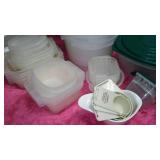 Nice Lot of Storage with Lids, Tupperware, Rubbermaid and More.