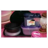 Nice Lot of Storage with Lids, Tupperware, Rubbermaid and More.