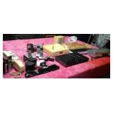 Large Lot Electronics. Rear Speaker System, Phones VHS, DVD, Rewinders and More.