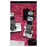 Large Lot Electronics. Rear Speaker System, Phones VHS, DVD, Rewinders and More.