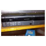 Large Lot Electronics. Rear Speaker System, Phones VHS, DVD, Rewinders and More.