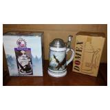 Bradbury Plate, Numbered Tankards and Harley Davidson Tankard.