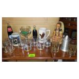 Vintage Jim Bean Decanter, Black Velvet, Coca Cola and More.