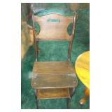 Convertible Chair/Ladder, Coffee Table and Shelf.