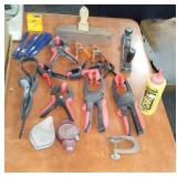 Clamps. Constructions Pencils, Rasp and More.