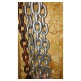 Chains (3) Car Ramps and Gas Can.