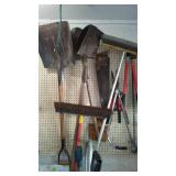 Pipe Clamps, Shovels, Lopers, Saws, Brooms.