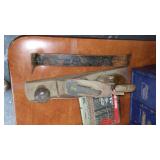 Assorted Bits, Vintage Parts Drawers, Pry Bar, Planer.