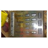 Assorted Bits, Vintage Parts Drawers, Pry Bar, Planer.