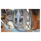 Vintage Corded Drill And Attachments.