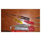 Screw Drivers And Allen Wrenches.