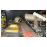 Assorted Painting Supplies, Trowels, Thinner and More.