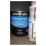Assorted Painting Supplies, Trowels, Thinner and More.