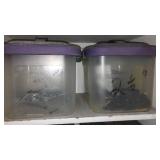 Assortment of 1-3 in. Screws and Cabinets.