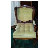 3 Cane Back Accent Chairs