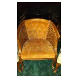 3 Cane Back Accent Chairs