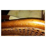 3 Cane Back Accent Chairs