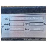 Skid Steer Box Grader Model 3-044-71-002A - 743 lbs Skid Steer Box Grader Model 3-044-71-002A - 743 lbs