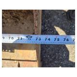Bobcat Skid Steer Loader Bucket Attachment with Teeth approximately 72 inches wide Bobcat Skid Steer Loader Bucket Attachment with Teeth approximately 72 inches wide