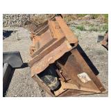 Mensch Side Shooter Attachment Skid Steer Loader Bucket Mensch Side Shooter Attachment Skid Steer Loader Bucket