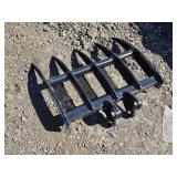 Mini Excavator Rake Attachment approx. 19" wide Mini Excavator Rake Attachment approx. 19" wide