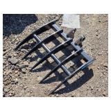 Mini Excavator Rake Attachment approx. 19" wide Mini Excavator Rake Attachment approx. 19" wide