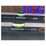 Qty of 2 new levels. 40 & 32". Aluminum & magnetic As shown. Qty of 2 new levels. 40 & 32". Aluminum & magnetic As shown.