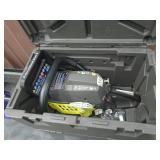 Ryobi 18 chainsaw. Lightly used. Fires on ether. With case. As shown. Ryobi 18 chainsaw. Lightly used. Fires on ether. With case. As shown.