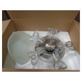 New Builders deluxe 52 ceiling fan. As shown. New Builders deluxe 52 ceiling fan. As shown.