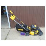 New Dewalt 20 volt lawn mower with bagger & charger. No batteries. *THIS ITEM HAS A RESERVE. New Dewalt 20 volt lawn mower with bagger & charger. No batteries. *THIS ITEM HAS A RESERVE.