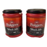 Folgers | (2) Folgers - Black Silk 9.6 oz can Folgers | (2) Folgers - Black Silk 9.6 oz can