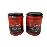 Folgers | (2) Folgers - Black Silk 9.6 oz can Folgers | (2) Folgers - Black Silk 9.6 oz can