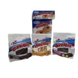Hostess | Jumbo Donettes glazed Blueberry ,Double Chocolate , Crunch and Frosted mini donuts Hostess | Jumbo Donettes glazed Blueberry ,Double Chocolate , Crunch and Frosted mini donuts