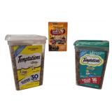 Temptations & Friskies Lot -  Purina Friskies Poultry Faves & 2 Temptations flavors Temptations & Friskies Lot -  Purina Friskies Poultry Faves & 2 Temptations flavors