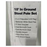 Valley Forge 18 Foot Flag Pole and Flag Set